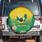 Australia Christmas Island Spare Tire Cover Golden Bosun Abutilon listeri With Map - Aussie Hoodie
