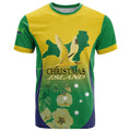 Personalised Australia Christmas Island T Shirt Golden Bosun Abutilon listeri With Map - Aussie Hoodie