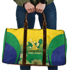 Australia Christmas Island Travel Bag Golden Bosun Abutilon listeri With Map - Aussie Hoodie