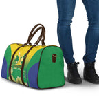 Australia Christmas Island Travel Bag Golden Bosun Abutilon listeri With Map - Aussie Hoodie