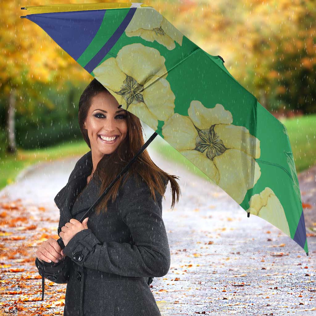 Australia Christmas Island Umbrella Golden Bosun Abutilon listeri With Map - Aussie Hoodie