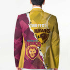 Personalised Hawks and Lions Inspired Blazer Dynamic Style - Aussie Hoodie