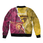Personalised Hawks and Lions Inspired Bomber Jacket Dynamic Style - Aussie Hoodie