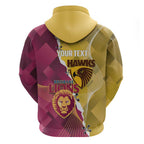 Personalised Hawks and Lions Inspired Hoodie Dynamic Style - Aussie Hoodie