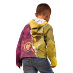 Personalised Hawks and Lions Inspired Kid Hoodie Dynamic Style - Aussie Hoodie