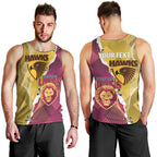 Personalised Hawks and Lions Inspired Men Tank Top Dynamic Style - Aussie Hoodie