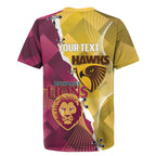 Personalised Hawks and Lions Inspired Rugby Jersey Dynamic Style - Aussie Hoodie