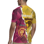 Personalised Hawks and Lions Inspired Rugby Jersey Dynamic Style - Aussie Hoodie
