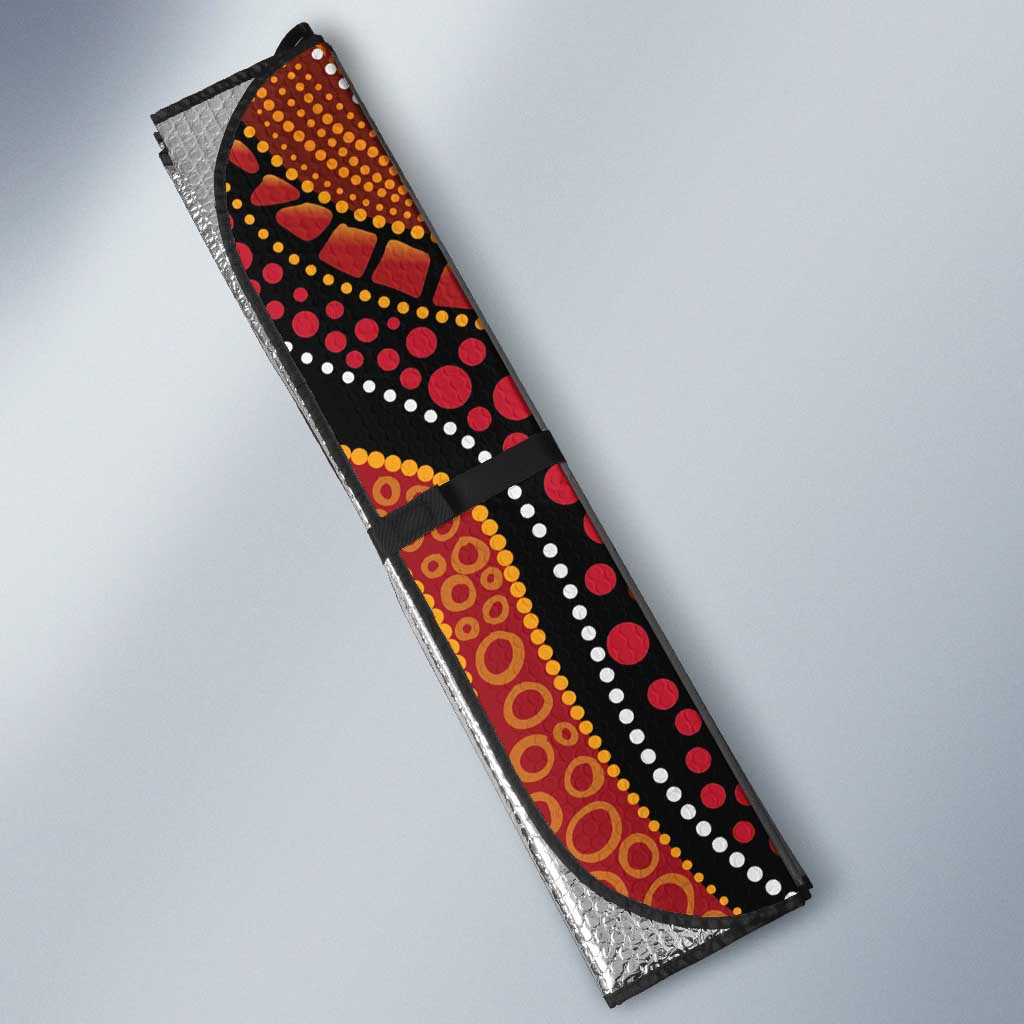 Hakea Flower And Fairy Wren Australia Auto Sun Shade Aboriginal Art - Aussie Hoodie