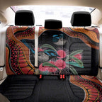 Hakea Flower And Fairy Wren Australia Back Car Seat Cover Aboriginal Art