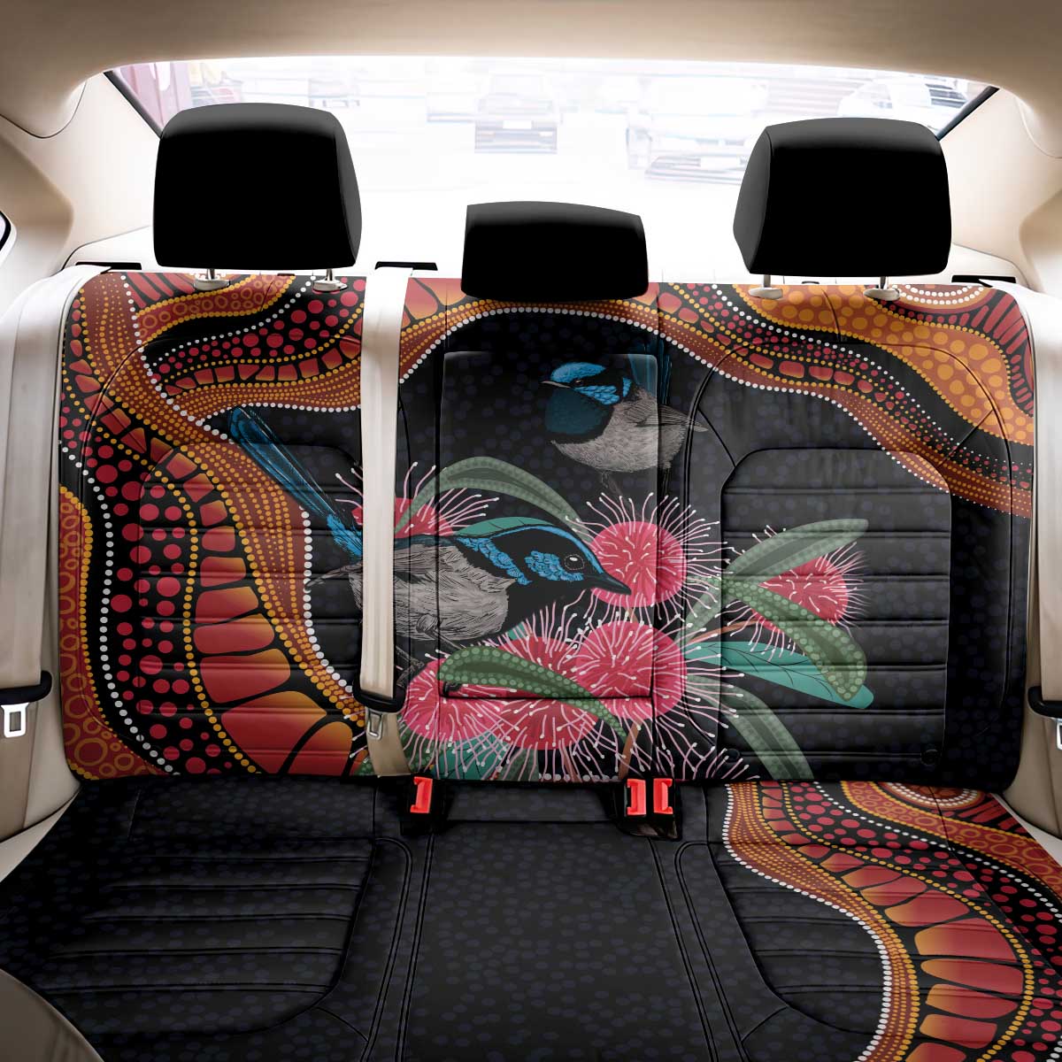 Hakea Flower And Fairy Wren Australia Back Car Seat Cover Aboriginal Art