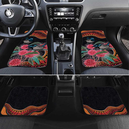 Hakea Flower And Fairy Wren Australia Car Mats Aboriginal Art