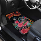 Hakea Flower And Fairy Wren Australia Car Mats Aboriginal Art