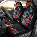 Hakea Flower And Fairy Wren Australia Car Seat Cover Aboriginal Art