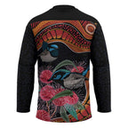 Hakea Flower And Fairy Wren Australia Hockey Jersey Aboriginal Art - Aussie Hoodie