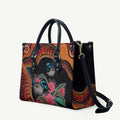 Hakea Flower And Fairy Wren Australia Leather Bag Aboriginal Art - Aussie Hoodie