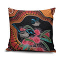 Hakea Flower And Fairy Wren Australia Pillow Cover Aboriginal Art - Aussie Hoodie