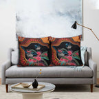 Hakea Flower And Fairy Wren Australia Pillow Cover Aboriginal Art - Aussie Hoodie