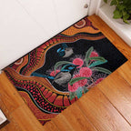 Hakea Flower And Fairy Wren Australia Rubber Doormat Aboriginal Art