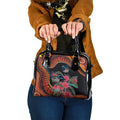 Hakea Flower And Fairy Wren Australia Shoulder Handbag Aboriginal Art