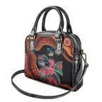 Hakea Flower And Fairy Wren Australia Shoulder Handbag Aboriginal Art