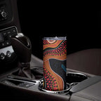 Hakea Flower And Fairy Wren Australia Skinny Tumbler Aboriginal Art