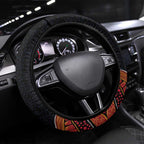Hakea Flower And Fairy Wren Australia Steering Wheel Cover Aboriginal Art