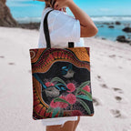 Hakea Flower And Fairy Wren Australia Tote Bag Aboriginal Art - Aussie Hoodie