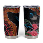 Hakea Flower And Fairy Wren Australia Tumbler Cup Aboriginal Art
