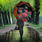 Hakea Flower And Fairy Wren Australia Umbrella Aboriginal Art - Aussie Hoodie