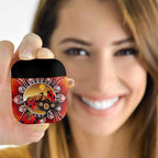 Sturt's Desert Pea And Emu Australia AirPods Case Uluru Aboriginal Art - Aussie Hoodie