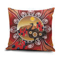 Sturt's Desert Pea And Emu Australia Pillow Cover Uluru Aboriginal Art - Aussie Hoodie