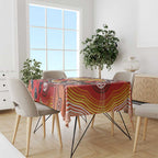 Sturt's Desert Pea And Emu Australia Tablecloth Uluru Aboriginal Art