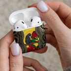 Waratah And Banksian Cockatoo AirPods Case Aboriginal Art - Aussie Hoodie
