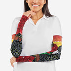 Waratah And Banksian Cockatoo Arm Sleeves Aboriginal Art - Aussie Hoodie