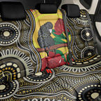 Waratah And Banksian Cockatoo Back Car Seat Cover Aboriginal Art