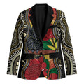Waratah And Banksian Cockatoo Blazer Aboriginal Art - Aussie Hoodie
