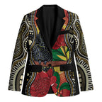 Waratah And Banksian Cockatoo Blazer Aboriginal Art - Aussie Hoodie