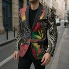 Waratah And Banksian Cockatoo Blazer Aboriginal Art - Aussie Hoodie