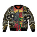Waratah And Banksian Cockatoo Bomber Jacket Aboriginal Art