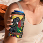 Waratah And Banksian Cockatoo 4 in 1 Can Cooler Tumbler Aboriginal Art