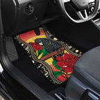 Waratah And Banksian Cockatoo Car Mats Aboriginal Art