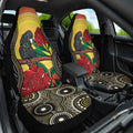 Waratah And Banksian Cockatoo Car Seat Cover Aboriginal Art