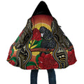 Waratah And Banksian Cockatoo Cloak Aboriginal Art - Aussie Hoodie