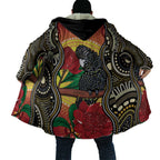 Waratah And Banksian Cockatoo Cloak Aboriginal Art - Aussie Hoodie