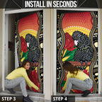 Waratah And Banksian Cockatoo Door Cover Aboriginal Art - Aussie Hoodie