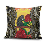 Waratah And Banksian Cockatoo Pillow Cover Aboriginal Art - Aussie Hoodie