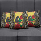 Waratah And Banksian Cockatoo Pillow Cover Aboriginal Art - Aussie Hoodie