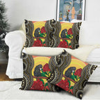 Waratah And Banksian Cockatoo Pillow Cover Aboriginal Art - Aussie Hoodie