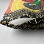 Waratah And Banksian Cockatoo Pillow Cover Aboriginal Art - Aussie Hoodie